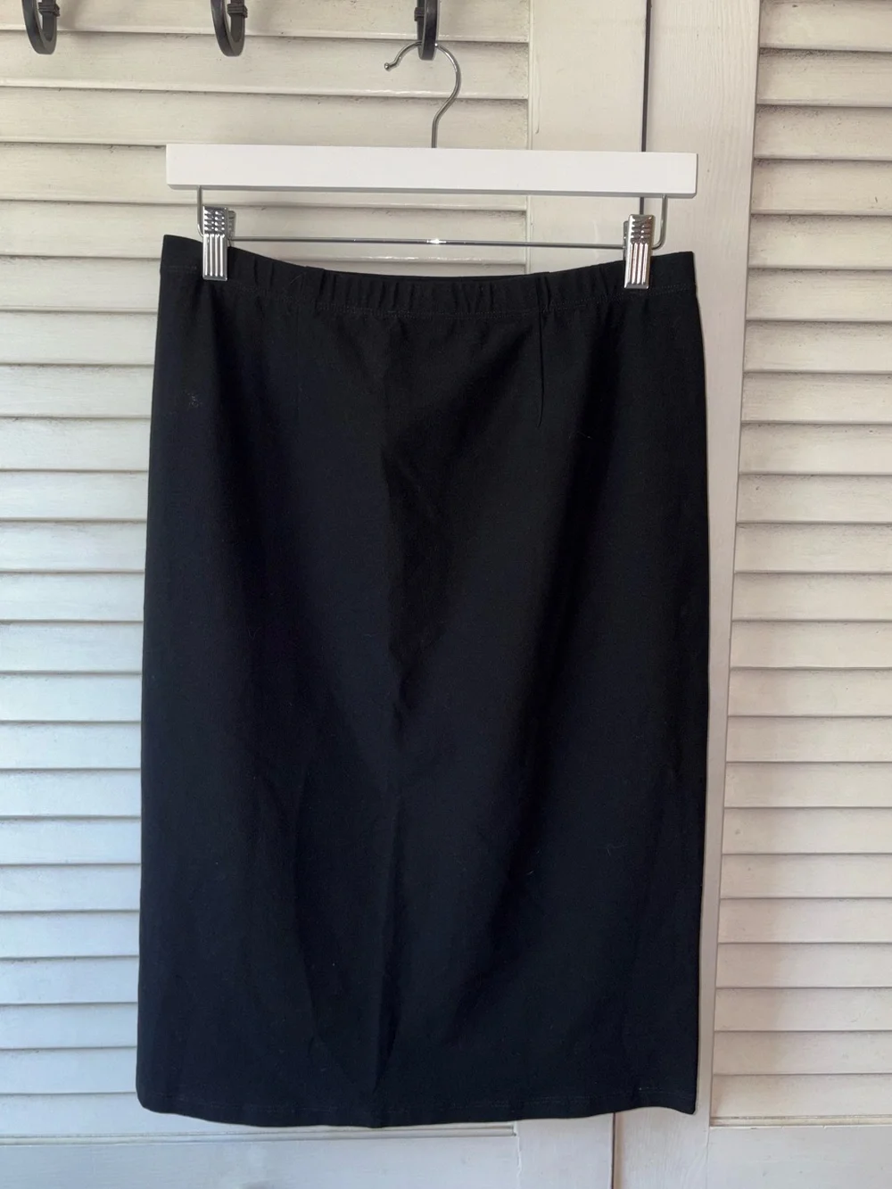 NWT Eileen Fisher The System Knit Pencil Skirt Black PM